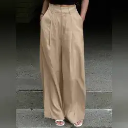 DAZY Women's Loose Casual Straight Leg Pants - Medium 