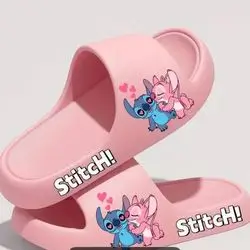 Disney Girls Stitch Sliders Shoes Slip On - Size: 40-41