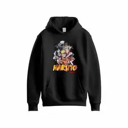 JERSEY HOODIE Over Size Naruto Black ( Medium )