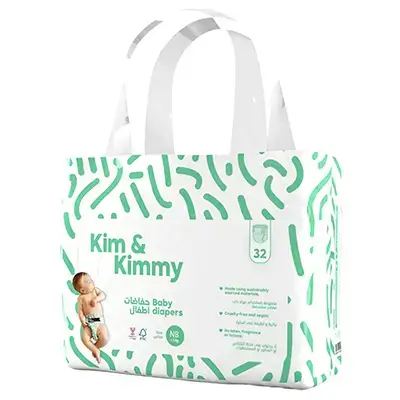 Kim & Kimmy Diapers Size 2 (4 kg - 8kg) / 72 diapers