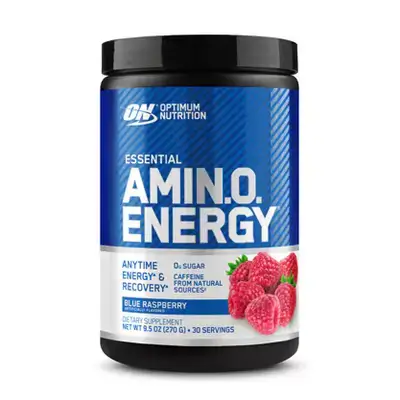 Essential AMIN.O. Energy Powder Blue Raspberry Flavor- 270g (30 Servings)