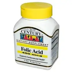 21st century folic acid 400mcg 100 tablet
