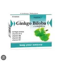 ginkgo biloba complex 30 tablets