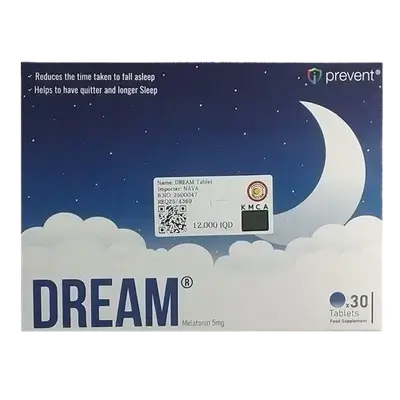 DREAM (Melatonin 5mg) 30 Tablets _ Prevent