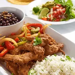 Crispy Fajita With Rice