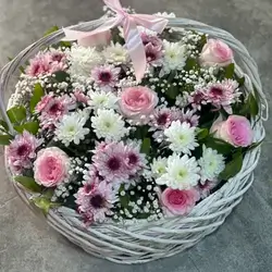 Rose Flower Basket