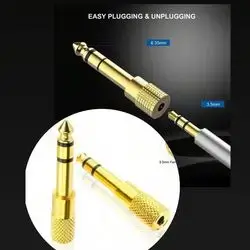 1 piece /6.5mm Male To 3.5mm Female Audio Adapter Converter