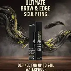 got2b Kleber 2 in 1 Brow & Edge Styling Gel Waterproof
