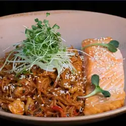 Fideua Grilled Salmon