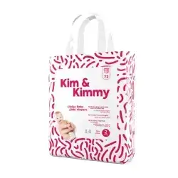 Kim & Kimmy Diapers Size 2 (4 Kg - 8 Kg) / 72 Diapers