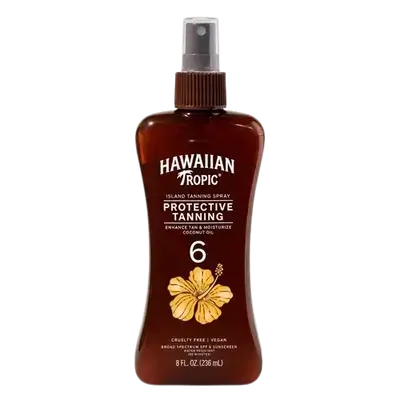 Island Tanning Sunscreen Oil Spry Enhance Tan & Moisturize Coconut Oil 236ml _ HAWAIIAN TROPIC