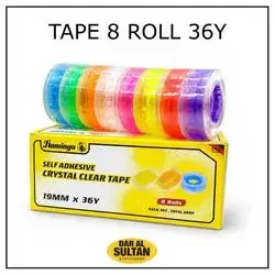 high quality transparent tape,set 8 roll .