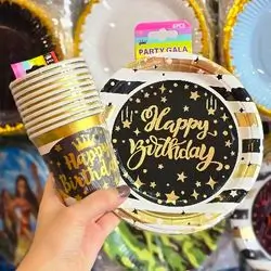 disposable paper plate & cup