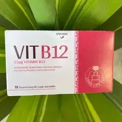 VITB12 25 ug vitamin B12 -10 single -dose bottles
