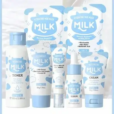 Moisturizing Milk Skincare Set 5 piece