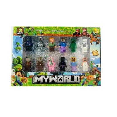 My World Minecraft Action Figure Set (12 Characters)