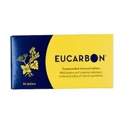 Eucarbon Compunded Charcoal Tablets 30 Tablets