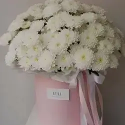 Basket Of White Flowers