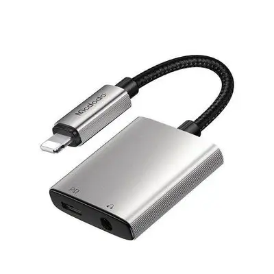 Mcdodo CA-5540 2in1 Lightning to DC3.5 & IP Audio Adapter / CA-5560 2in1 Lightning to Lightning andAudio Adapter