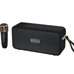 Sssssssspeaker+Mic/ Altavoz De Karaoke Bt Speaker Extra Bass With Built-In Amplifier Bluetooh Speaker With Wireless Mic for Family Ktv Party