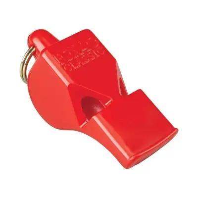 Fox 80 Classic Pealess Referee Whistle (Red)