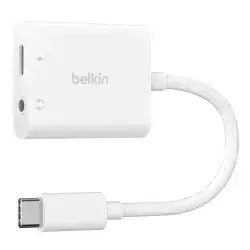 Belkin RockStar™️ 3.5mm Audio + USB-C Charge Adapter
