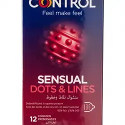Control Sensual Dots & Lines Condoms (12 Pack)