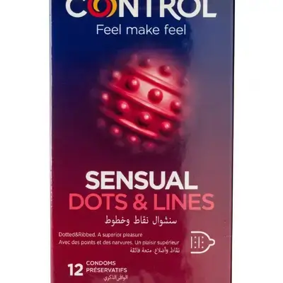 Control Sensual Dots & Lines Condoms (12 Pack)