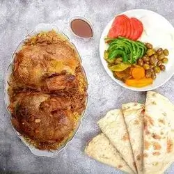 Half Chicken Stuffed With Bulgur 