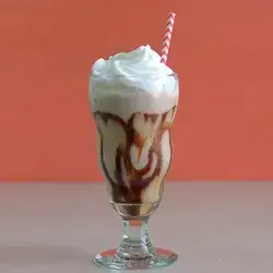 Caramel Cocktail With Ice Cream