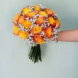 Rose And Gypsophila Bouquet 