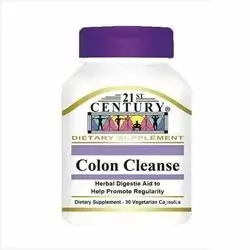 21st Century Colon Cleanse 120 Vegetarian Capsules Dietary Supplement مكمل غذائي لتطهير القولون