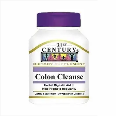 21st Century Colon Cleanse 120 Vegetarian Capsules Dietary Supplement مكمل غذائي لتطهير القولون