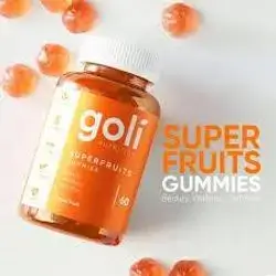 Goli Nutritional Supplement, SuperFruits Beauty Gummy Vitamin - 60 Count - Collagen-Promoting Ingredients - Mixed Fruit, Vegan, Plant-Based, Non-GMO, Gluten-Free & Gelatin Free