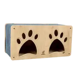 Woofy Wooden Double Cat House