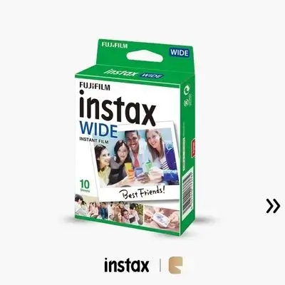 FUJIFILM Instax Wide Instant Film Sheets 10Pcs (10x1)