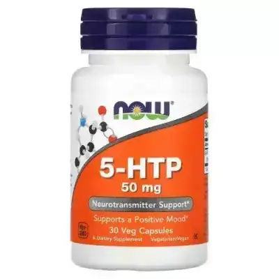 NOW 5-HTP -- 50 mg - 30 Veg Capsules