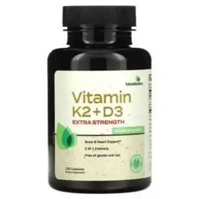 Futurebiotics Vitamin K2 + D3 Extra Strength 120 Capsules