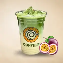 Ice Passion Fruit Matcha