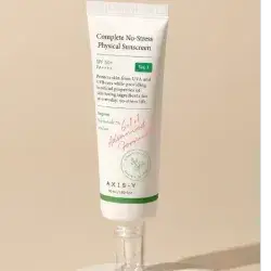 AXIS-Y Complete No-Stress Physical Sunscreen Spf 50pa+++ - 50ml | اكسس-واي واقي شمسي فيزيائي spf 50+++ - 50 مل