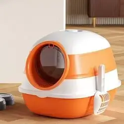 Close Cat Litter Box With UV Light