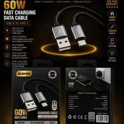60w data cable charging usb-a to type-c