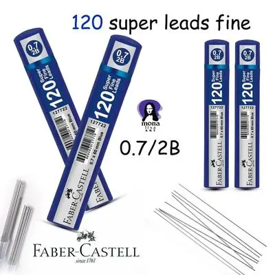 120 super fine leads pencil 0.7mm 2B