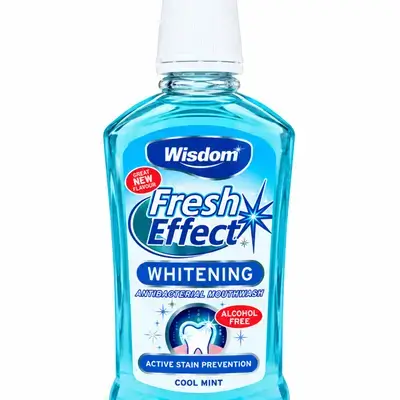Wisdom fresh effect whitening antibacterial mouthwash 500ml