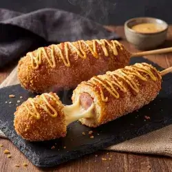 Corn Dog With Cheese And Sausage