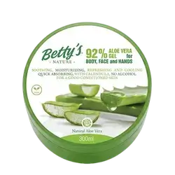 Aloe Vera 92% Gel for Body Face and Hands 300ml _ Betty's nature