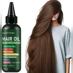 7-In-1 Hair Oil, Containing Rosemary Oil, Castor Oil, Babassu Oil, Pumpkin Seed Oil, Peppermint Oil, Biotin And Keratin