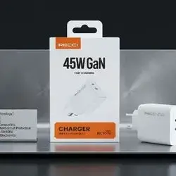 RECCI Pd 45W Fast Charger Two Port Type-C