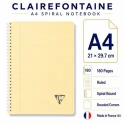 Notebook ,French ( A4) Size,180 pages.