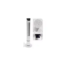 Tower Fan With Remote Control 45W White 100Cm